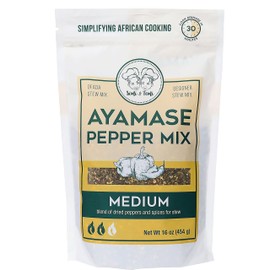 Simi & Temi Ayamase Pepper Mix | Nigerian Stew| No Preservatives| Dried Peppers| 16 oz | Moderate Spicy