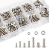 TUPARKA 200Pcs Nuts and Bolts Set Machine Screw and Nut