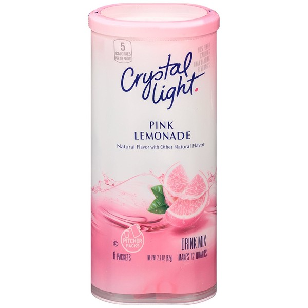 Crystal Light Natural Pink Lemonade Drink Mix 82g American import