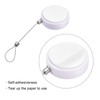 MECCANIXITY Round Retractable Cable Lock with Self-Adhesive, Remote Control Security