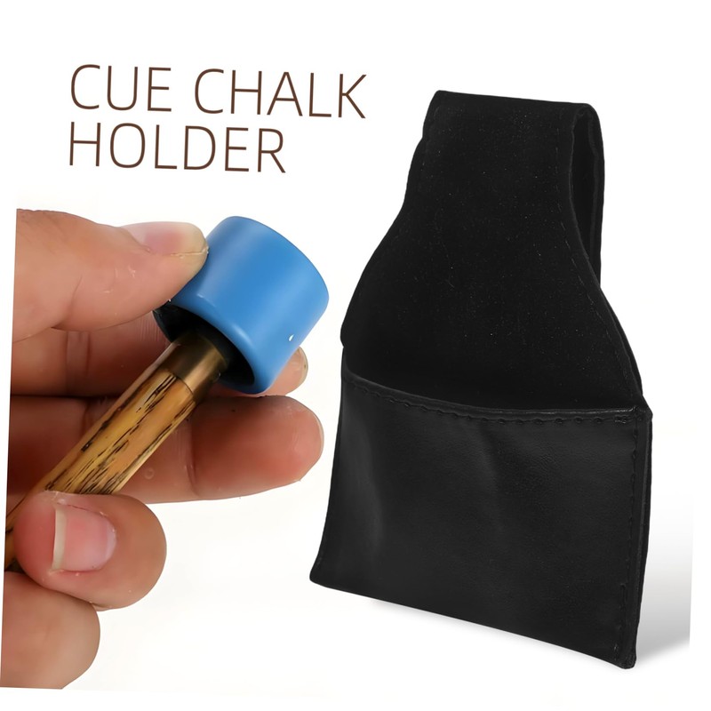 WHAMVOX Billiard Portable Chalk Holder Convenient Pool Table Accessory Black