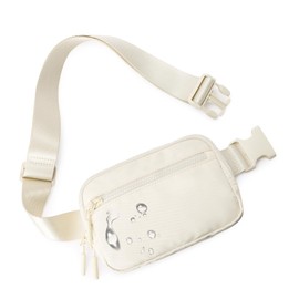 WESTBRONCO Riñonera para mujeres y hombres, bolsa de cinturón con 4 bolsillos con cierre, mochilas de cintura de moda, bolsas cruzadas ligeras con correa ajustable para entrenamiento, correr,