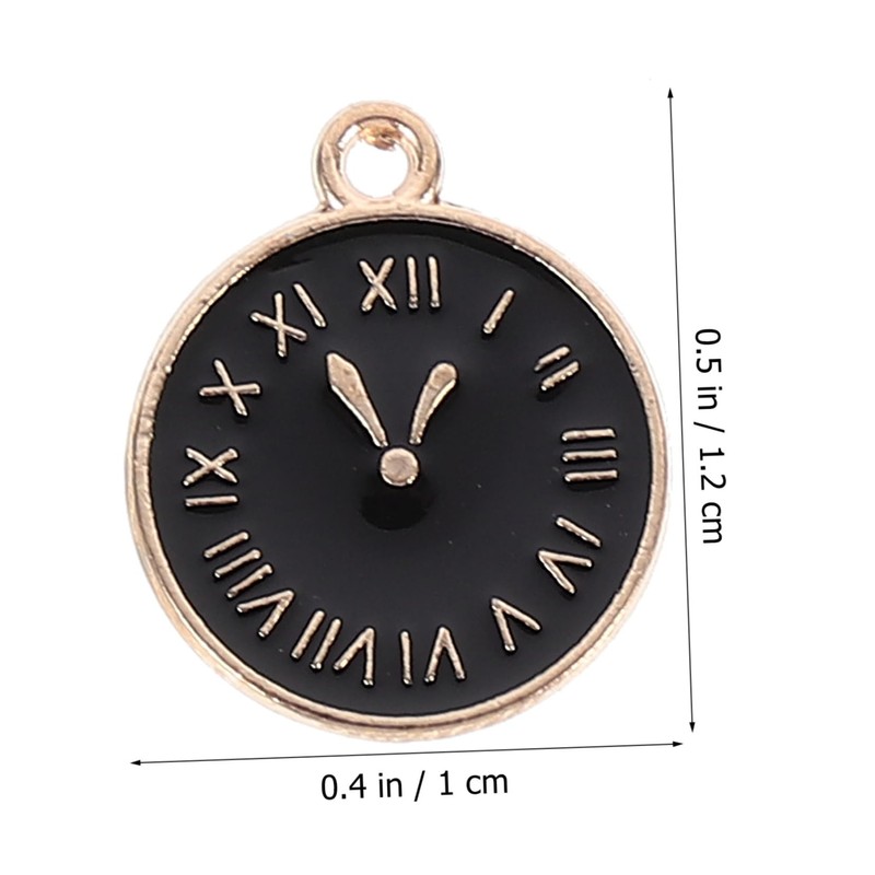 jojofuny 20pcs Clock Design DIY Jewelry Pendants for Crafting Creative