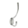 ZAB80SC Victorian Hat and Coat Hook 5" Satin Chrome From