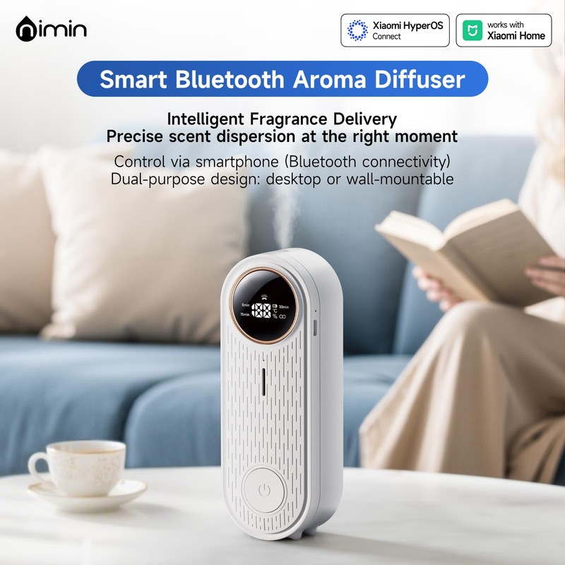 Essential Oil Air Freshener Diffuser with App Control - Waterless