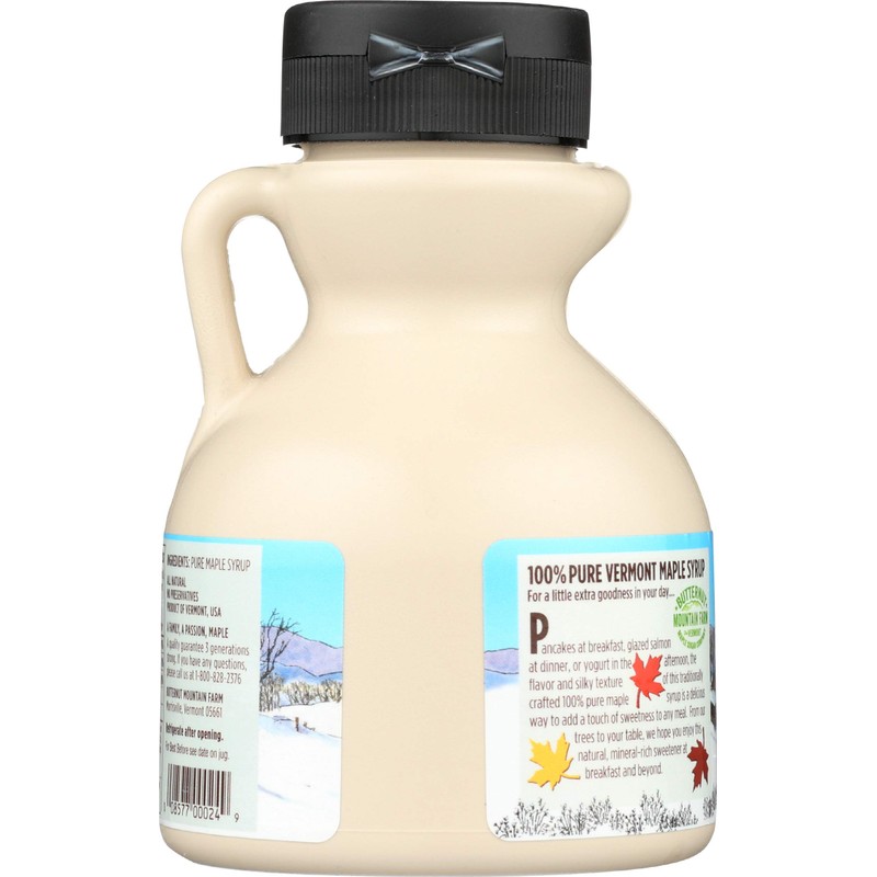 Butternut Mountain Farm, Syrup Maple Amber Rich Jug, 8 Fl