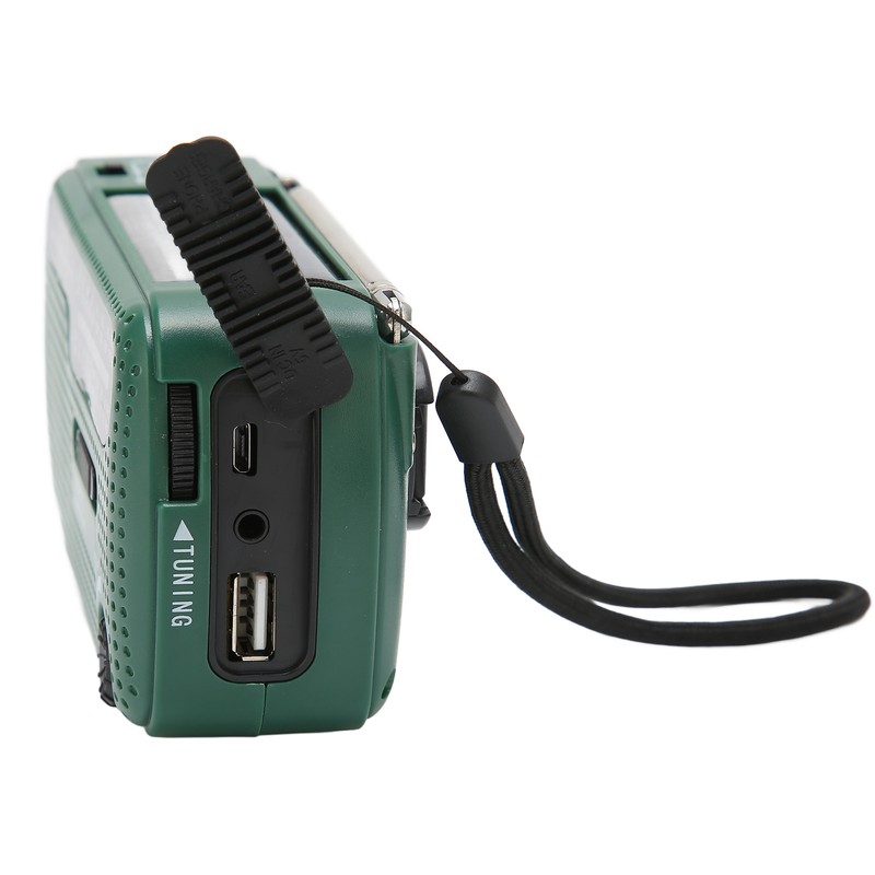 Hand Crank Solar Radio AM FM SW1 SW2 Camping LED