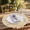 MuuXii Round Placemats for Dining Table 15 Inch, Braided Cotton
