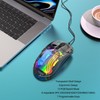 Wired Mouse Transparent Shell RGB Backlit Adjustable DPI Programmable Keys