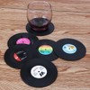 6Pcs Vinyl Record Cup Mat Retro Vinyl Drink Coasters,Record Coasters