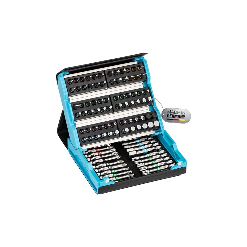 HAZET Smartcase Bit Set, 2200SC-3, 96 Pieces, Drive: Hexagonal 6.3