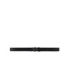Armani Exchange Men's Essenial Double Face Metal Logo Plaque Belt,