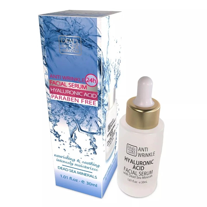 Dead Sea Collection Moisturizer Hyaluronic Acid & Collagen Facial Serum