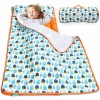 Biloban Toddler Nap Mat with Pillow and Blanket for Preschool