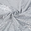 JYFLZQ Silver Sequin Backdrop Curtains 4x10ft(WxH) 2 Panels Glitter Photo