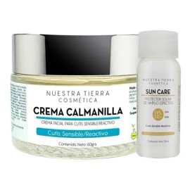 Crema Calmanilla 60grs Tipo de piel Cutis Sensible Reactivo Nuestra Tierra Cosmética                                                                  