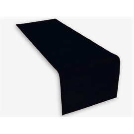 Lemos Home Cotton Table Runner 45 x 150 mm, Black , 45x150 cm
