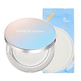 Makeup Helper 메이크업헬퍼 비건 에센스 선쿠션 SPF 50+ PA++++ 본품 리필 세트 Makeup Helper Vegan Essence Primer Cushion SPF 50+ PA++++ Original Refill Set