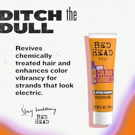 Bed Head by TIGI Colour Godess Shampoo Travel Mini - Champú con infusión de aceite para cabello teñido de 2.53 onzas líquidas