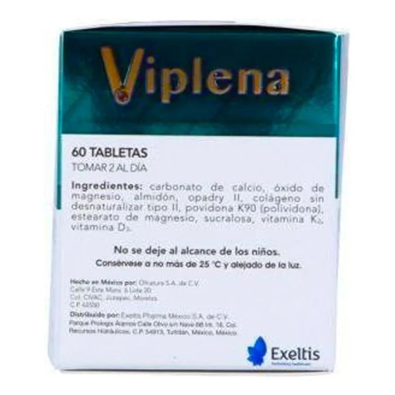 Suplemento Alimenticio Viplena 60 Tabletas