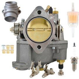 YJGZSVK Super E Carburetor for Harley Davidson S&S Cycle Super E Shorty Carburetor Big Twin or Sportster 11-0420 1002-0025 Super E Shorty with Intake Manifold,Fuel Filter and Spark Plug