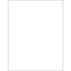 Tape Logic Aviditi Tape Logic 8 1/2" x 11" Glossy White Shipping Labels, for Laser Printers, Permanent Adhesive, 8 1/2" x 11" Sheet, 1 Labels Per Sheet, 100 Sheets