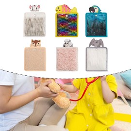 Dickly 6Pcs Sensory Mats Sensory Pads,Cartoon,Portable,Tiles,Textured,Animal Design Walls Panel for Kids Children Boys Girls