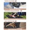 Tirrinia Waterproof Outdoor Blanket with Sherpa Lining, Windproof Triple Layers