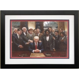 Jon McNaughton "Legacy of Hope" Newly Custom Framed Art Trump, Reagan, Kennedy