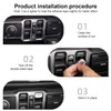 CheroCar for Jeep JL Window Switch Button Cover Trim Interior