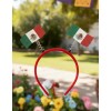 Diadema Mexico Bandera Resorte 2 Pzs Mundial Futbol