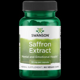Swanson Saffron Extract 30 mg 60 Vegan Caps