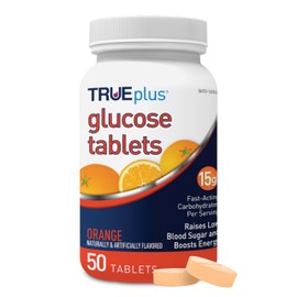 TRUEplus® Glucose Tablets, Orange - 50ct