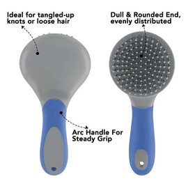 Mwqenxes Mähnenziehkamm für Pferde Professionelle Mähnen- und Schweifbürste mit Humanisiertem Pferdepflegebürsten Mähnenbürste