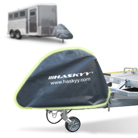 Drawbar Cover Caravan Reflective Trailer 130 x 75 cm HASKYY XXXL Drawbar Protective Cover Made of Truck Tarpaulin Waterproof Universal Towing Hitch Cover