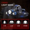 BORUIT B21 Headlamp Rechargeable LED 5000 High Lumens Head Lights