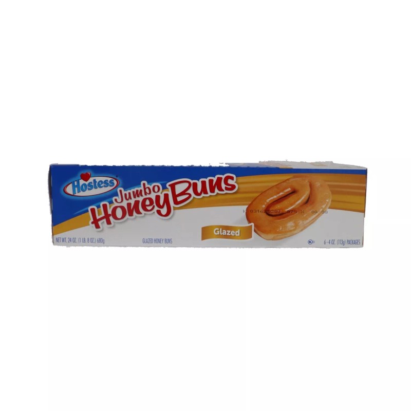 Hostess Jumbo Glazed Honey Buns, 6 Count - 4 Ounce
