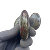 Sunshcat Natural Dragon Blood Jasper Oval Shaped Palm Crystal and