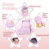 Mfikaryi Kids Backpacks for Girls Rainbow BookBag Set Teens School