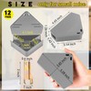 Qualirey 12 Pcs Mice Station with Key Triangle Bait Station