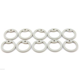 Pack of 10 Dark Grey Color Military Army ID Dog Tag Rubber Silicone Silencers