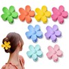 Pack of 8 Flower Hair Clips for Women, Large Claw