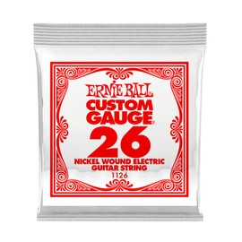Ernie Ball Cuerdas de guitarra de níquel Wound calibre .026, 1 paquete
