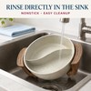 6L Electric Hot Pot with Divider, 1300W, Easy-Clean Surface, White