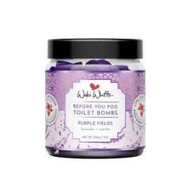 Wabi Whiffs Fizzing Toilet Bombs – Purple Fields | Natural Bathroom Deodorizer | Odor Eliminator Tablets for Freshness & Cleanliness | Eco-Friendly Septic Safe Tablets | 60 Count |