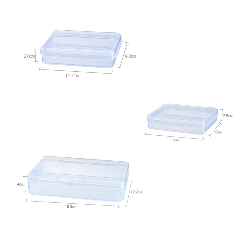 Clear Plastic Storage Box Organizer Reusable Storage Box Face Cover