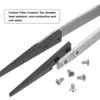 QUARKZMAN 4 Pairs of Interchangeable Ceramic Tweezer Tips, 1.5 Inch