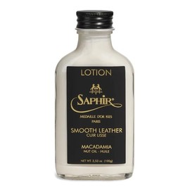 SAPHIR Medaille d'Or Macadamia Lotion - Gentle Cleaning, Moisturising, Nourishing and Protection for Leather Shoes and Bags