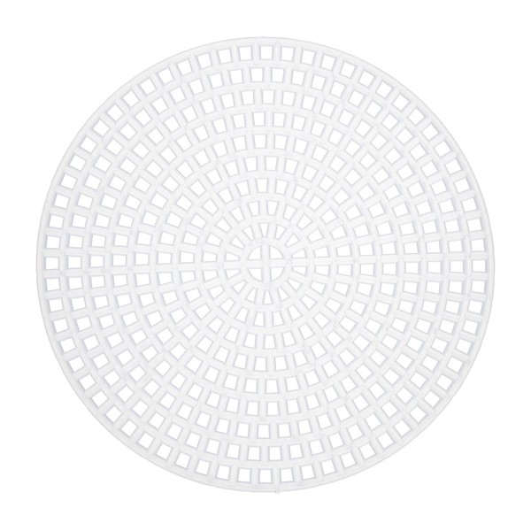 MECCANIXITY 10pcs 3" Plastic Mesh Canvas Sheet 13 Count Round