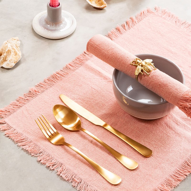 Sass & Belle Gold Bee Napkin Ring - Set Of